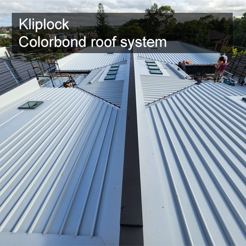 Kliplock Colorbond roof system