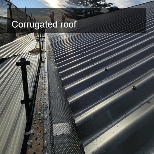 Corrugated roof