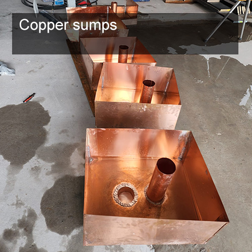 Copper sumps